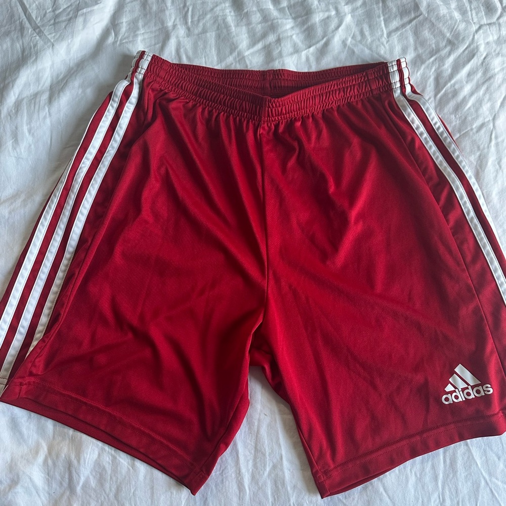 Adidas Men's Red Athletic Shorts